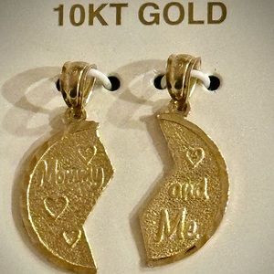 10k Gold Mommy & Me Pendant